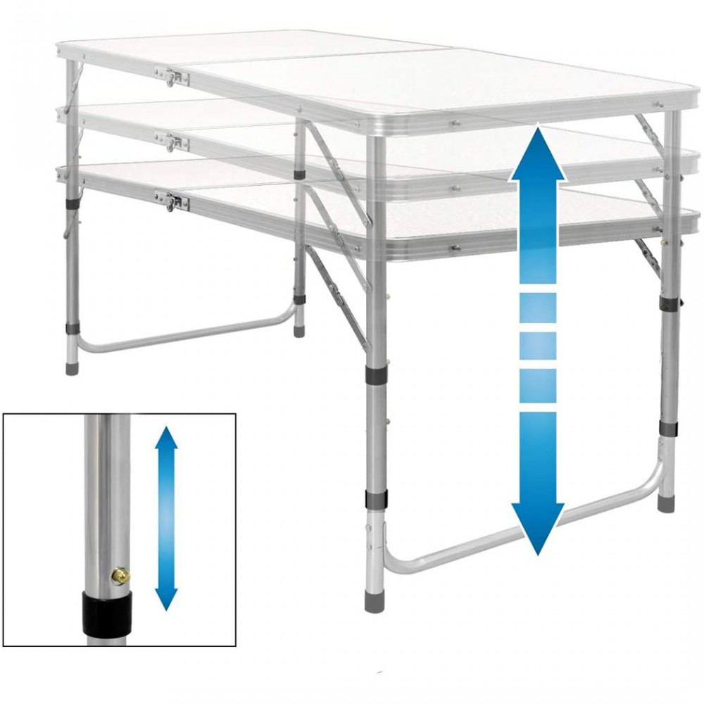 Set tavolo e 4 sgabelli pieghevoli pic nic...