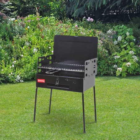 Barbecue FERRABOLI picnic in acciaio verniciato 002083 in valigetta 30x40x55cm
