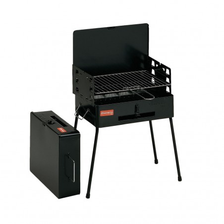 Barbecue FERRABOLI picnic in acciaio verniciato 002083 in valigetta 30x40x55cm