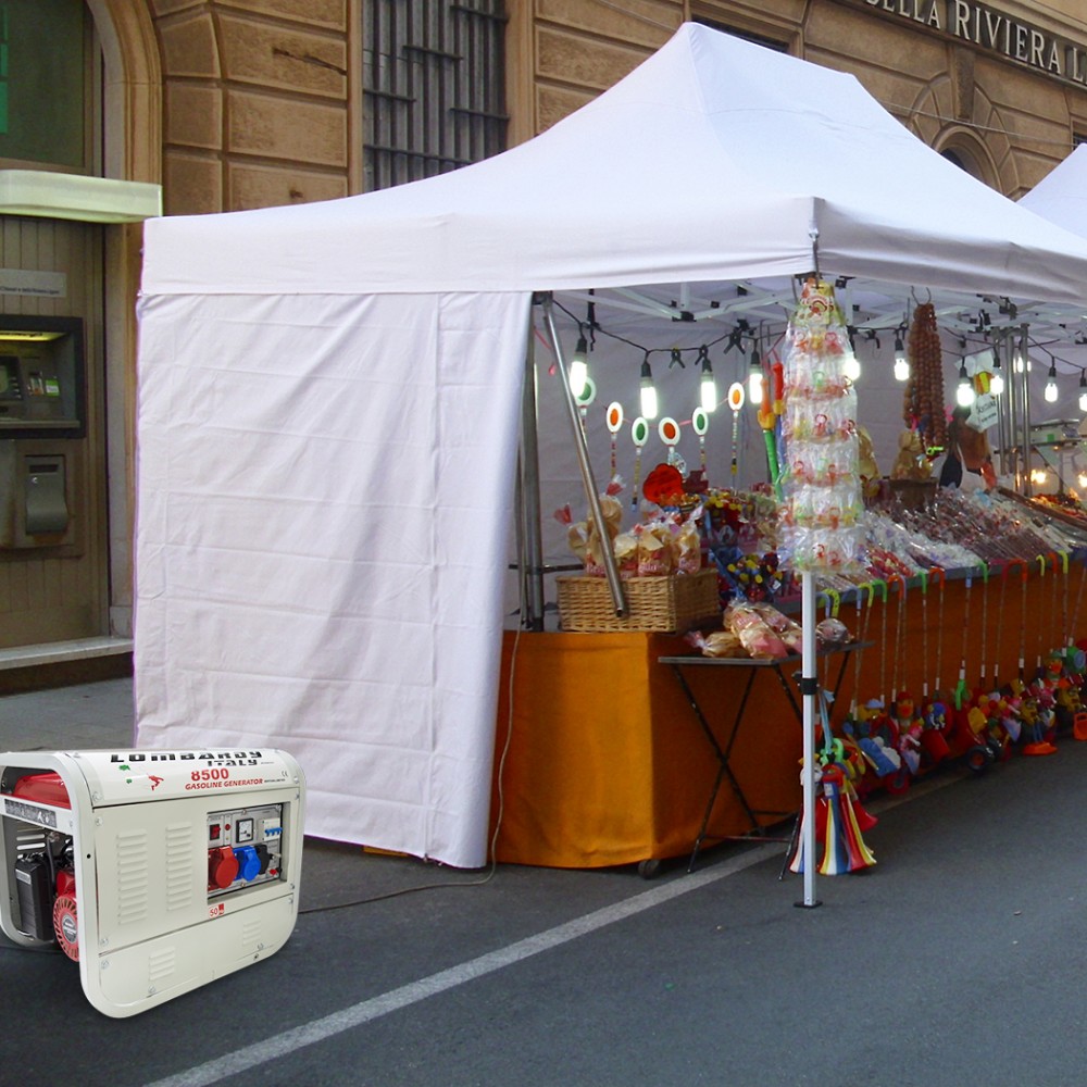 Generatore di corrente a benzina 2,3 KW 196CC a...