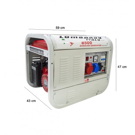 Generatore di corrente a benzina 2,3 KW 196CC a 4 tempi con monofase trifase 12V