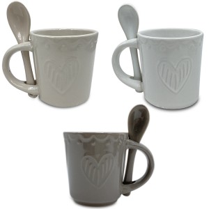 Servizio di Caffè Linea Felicia 100044 CUORE Ceramica 6...