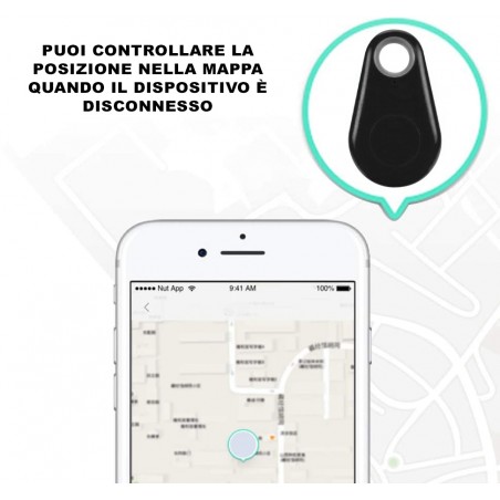 Localizzatore GPS per Smartphone Antilost Bluetooth Multifunzione con App
