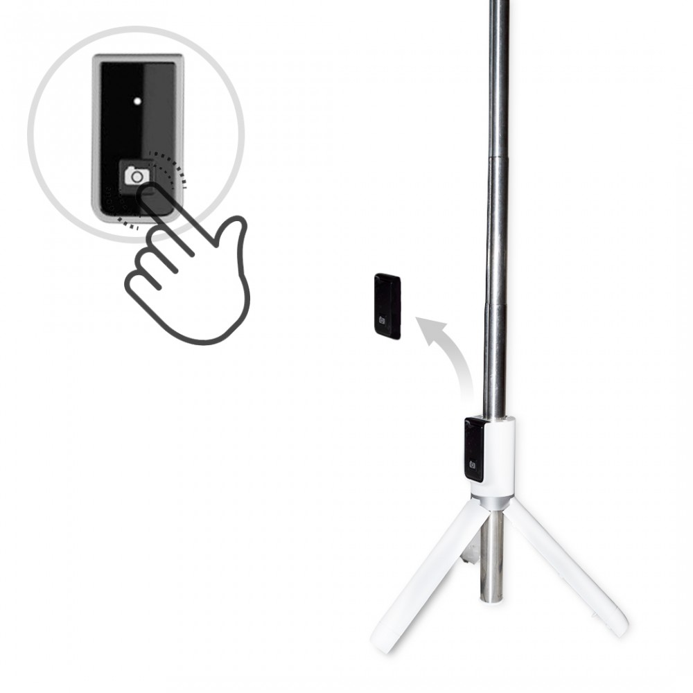Asta Selfie stick P50 mini wireless treppiede...