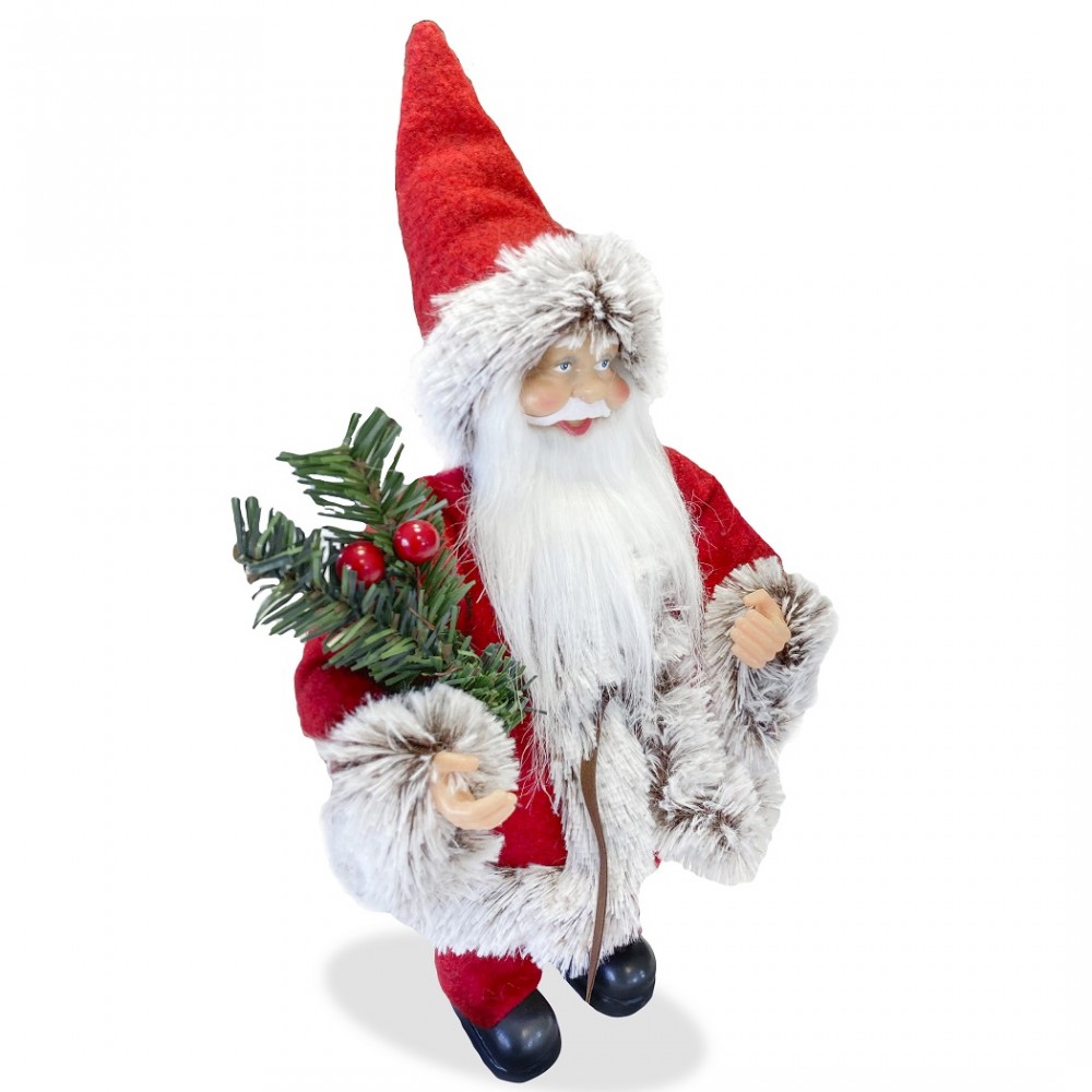 Babbo Natale Rosso e Grigio art. 144187 Addobbo...