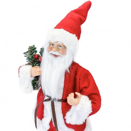 Babbo Natale Vestito Rosso art. 144188 Addobbo Natalizio Decorazione da 30H cm