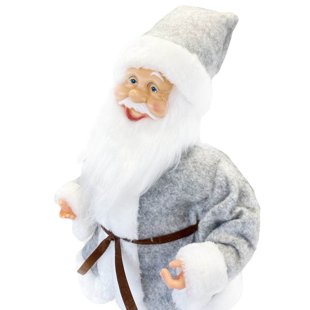 Babbo Natale Grigio 144197 45H cm con...