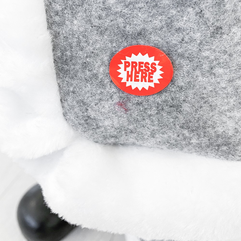 Babbo Natale Vestito Grigio 144205 Addobbo...