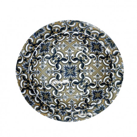 Servizio Tavola 18pz FELICIA 408011 in Porcellana Piatti Fondi Piani e Dessert