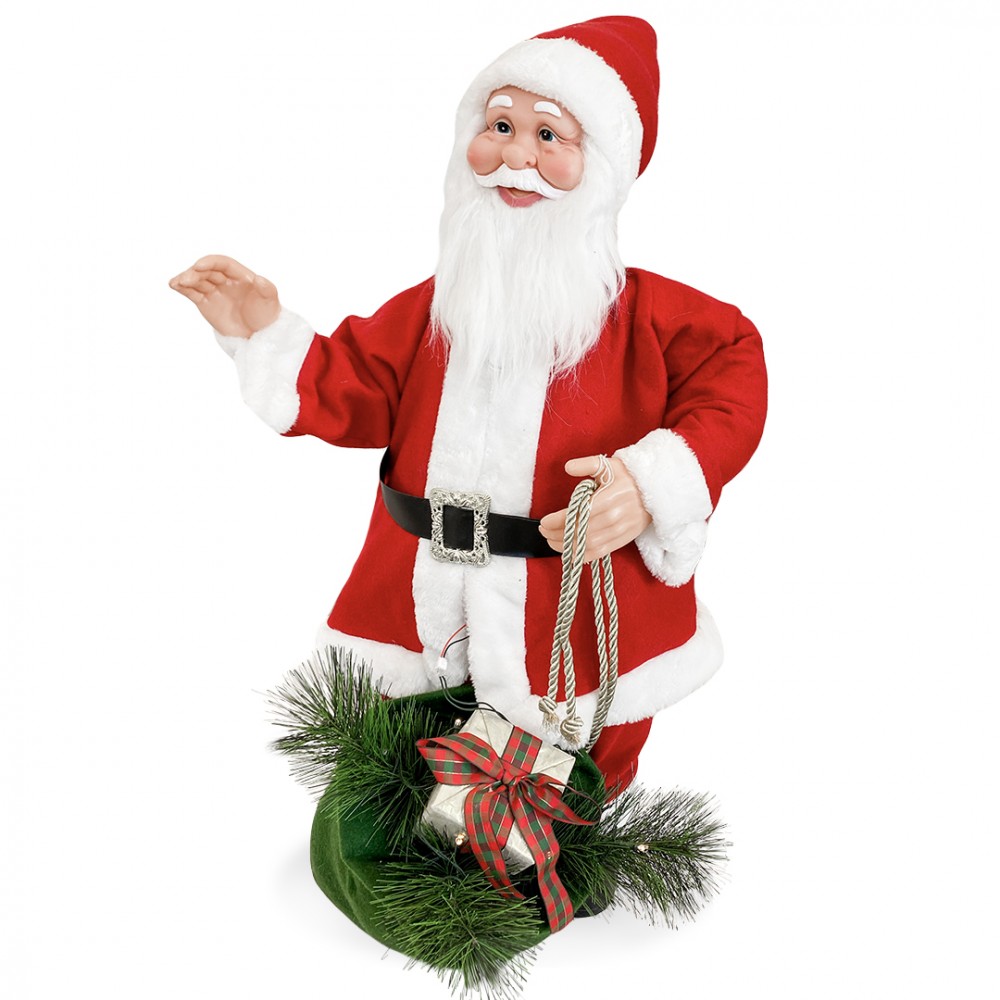 Babbo Natale Rosso e Bianco 144208 Addobbi 80H...