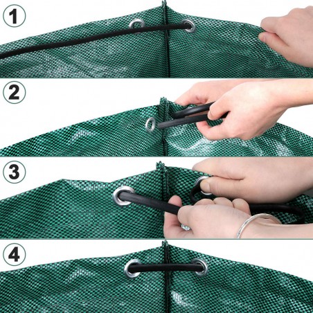 Sacco da Giardino in Polipropilene Fino a 300L Resistente a Idrorepellenti e UV