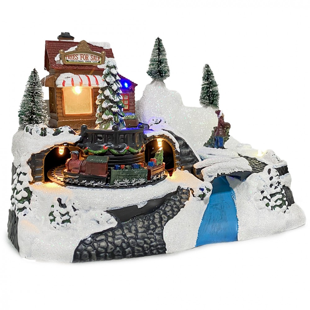 Villaggio Natalizio 243012 treno Natale con...