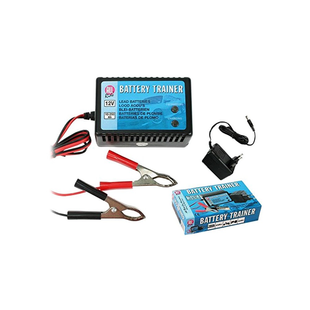 Battery trainer mantenitore carica e scarica batteria per tenere sempre le batterie in ottime condizioni 