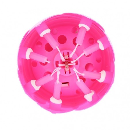 4 Pz Candela A Forma Di Fiore Musicale 54544 Con Effetti Sonori E Ruotante ROSA