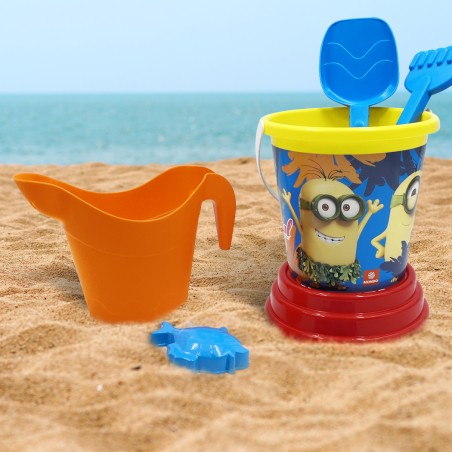 Set spiaggia bambini di Minions art. 281312 secchiello palette formine mare