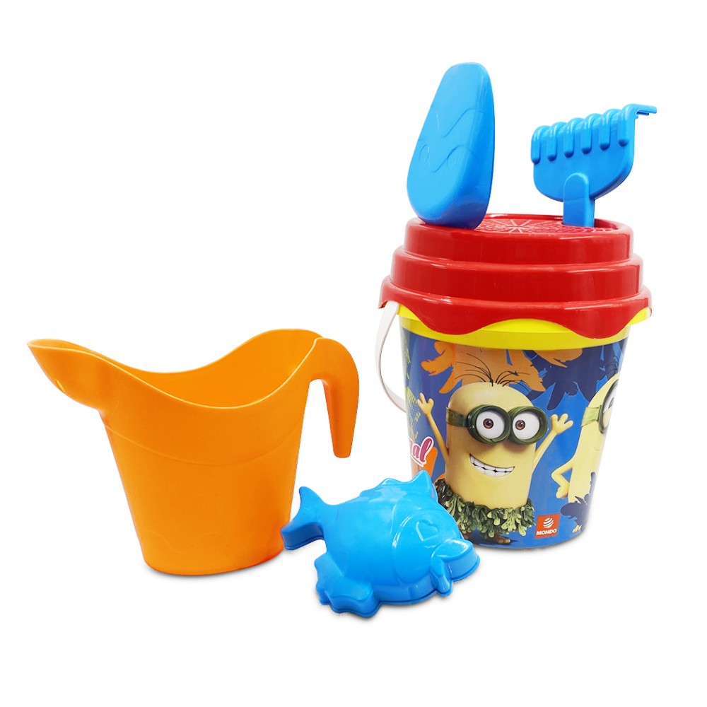 Set spiaggia bambini di Minions art. 281312 secchiello palette formine mare