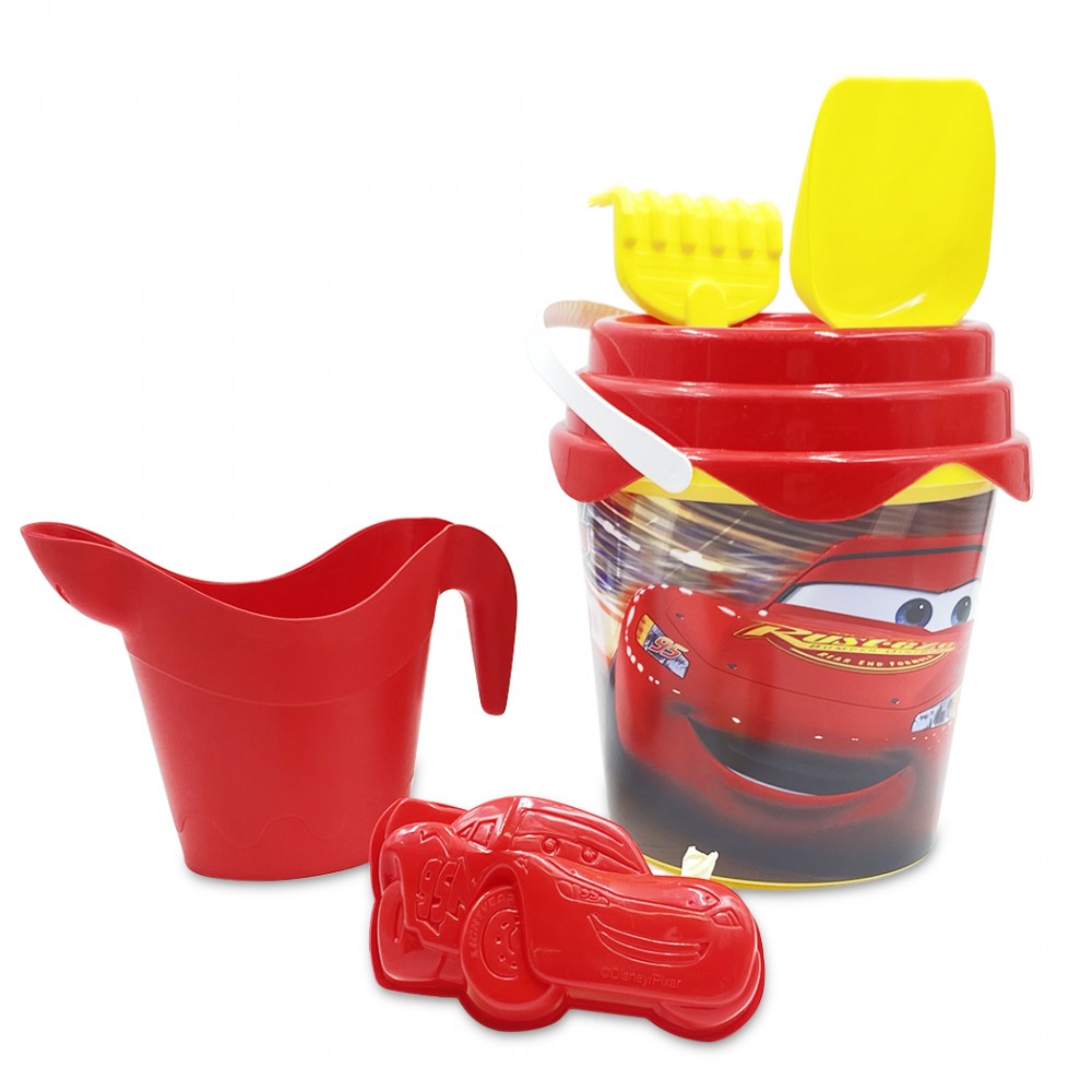 Set spiaggia bambini di Cars art. 186150 secchiello palette formine mare