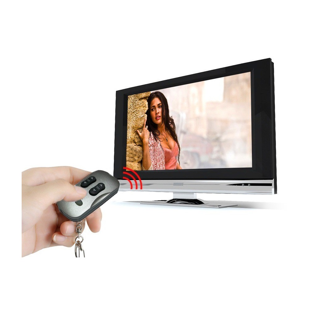 Mini telecomando per Tv universale con gancio portachiavi leggero e compatto utile da portare sempre con se