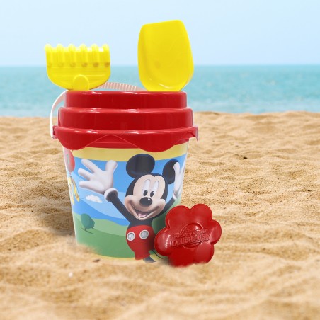 Set spiaggia bambini art. 186129 di Mickey Mouse secchiello palette formine