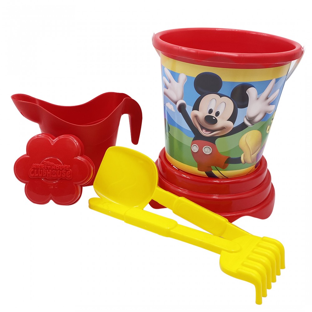 Set spiaggia bambini art. 186129 di Mickey Mouse secchiello palette formine