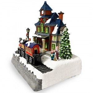 Villaggio Natalizio 361026 Stazione di Natale Luci Suoni... 2
