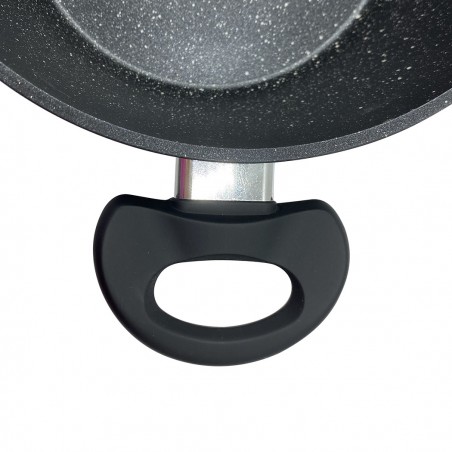 Batteria 14 pz DGBAVARIA 255019 pentole e padelle in Pietra con Mestoli NERO