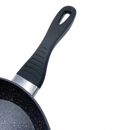 Batteria 14 pz DGBAVARIA 255019 pentole e padelle in Pietra con Mestoli NERO