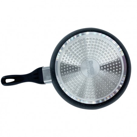 Batteria 14 pz DGBAVARIA 255019 pentole e padelle in Pietra con Mestoli NERO