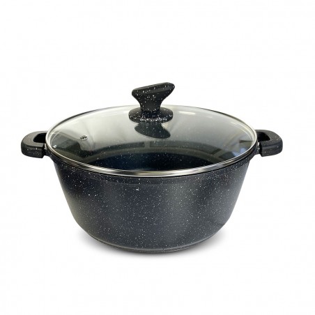 Set Batteria DGBAVARIA 120008 in Pietra Antiaderente Induzione 30 pz con Mestoli