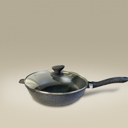 Set Batteria DGBAVARIA 120018 in Pietra Antiaderente Induzione 25 pz con Mestoli