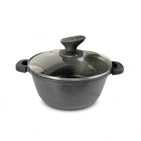 Set Batteria DGBAVARIA 120018 in Pietra Antiaderente Induzione 25 pz con Mestoli