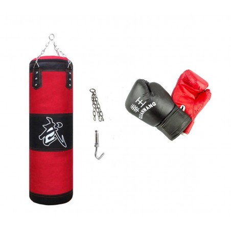 Kit All in One da Boxe 10749 con Sacco Guantoni e Gancio per Allenamenti
