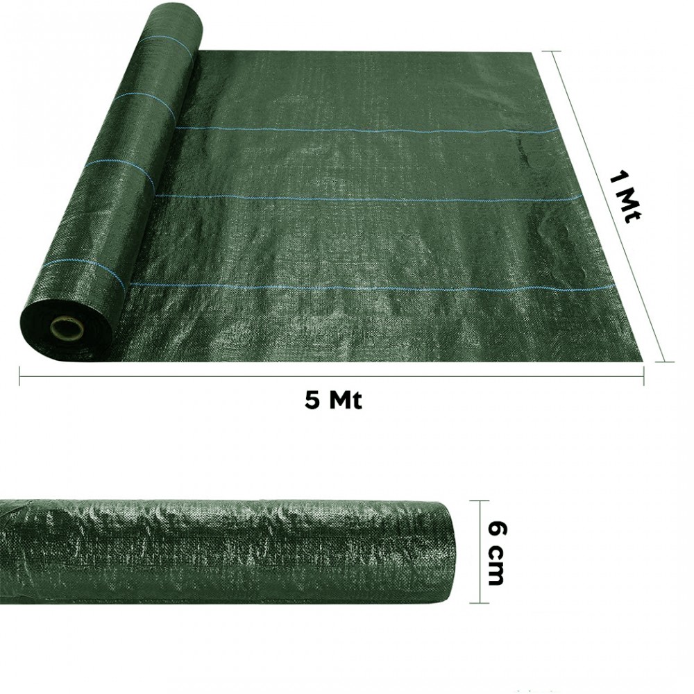 Rotolo per Pacciamatura 518724 Telo in Plastica...