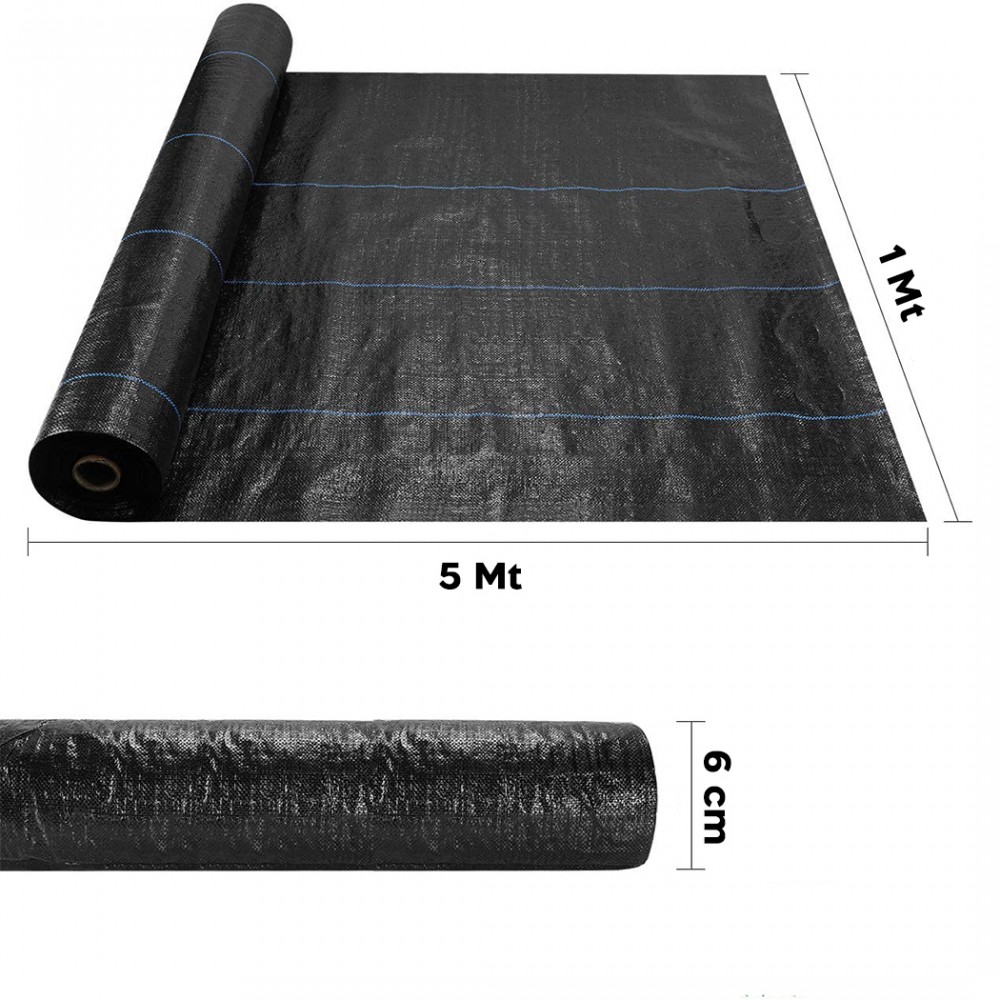 Rotolo per Pacciamatura 518731 Telo in Plastica...