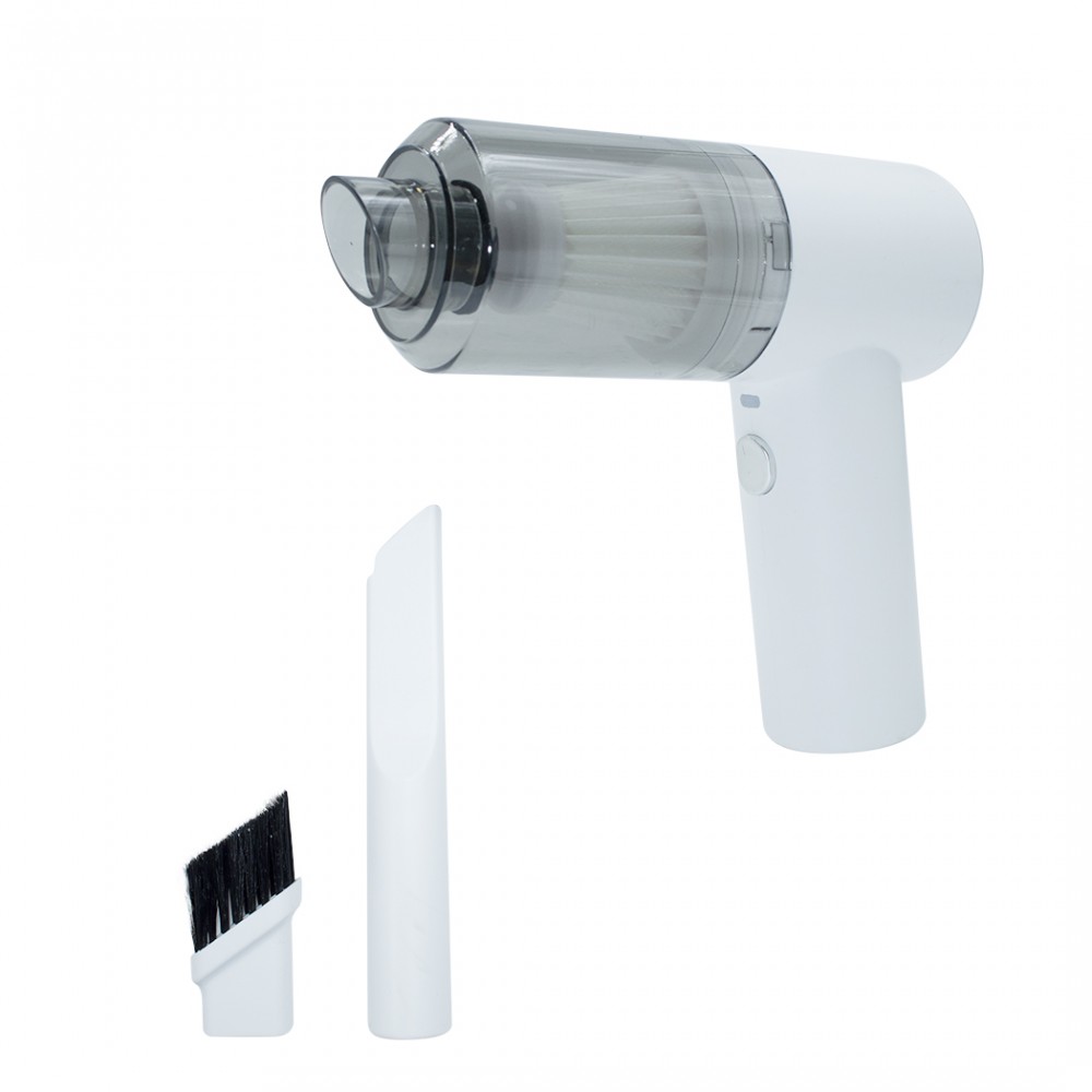 Image of Aspirapolvere portatile ciclonico 111723 con luce led a batterie per auto casa Bianco052