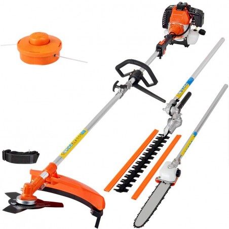 Tagliasiepi tagliarami decespugliatore scuotiolive 52cc ROYALWAVE 5in1 giardino