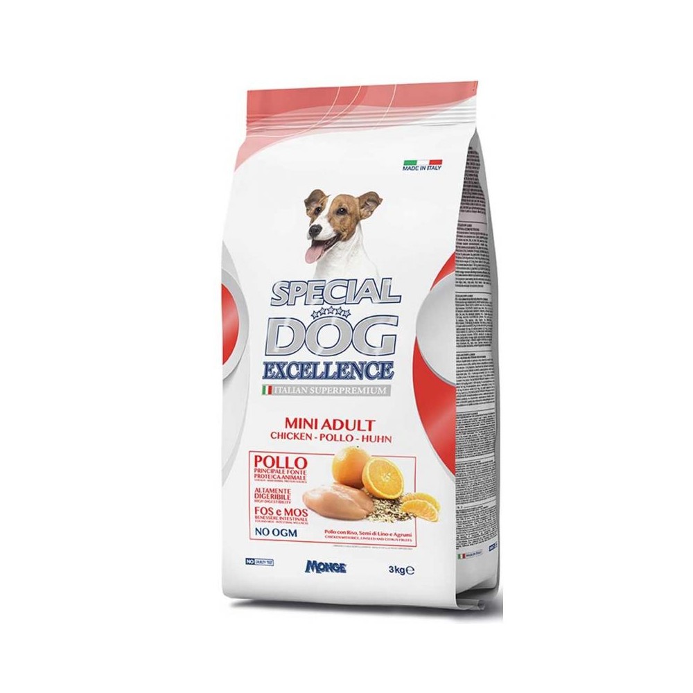 Monge Special Dog 060059 Excellence Italian Superpremium Mini Adult a Pollo 3 kg