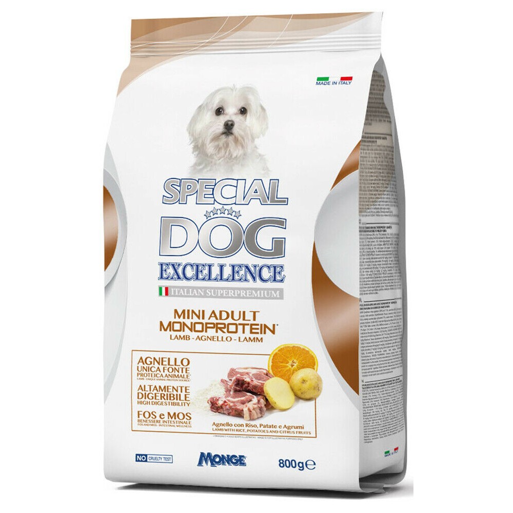 Crocchette Monge 059886 Special Dog Excellence Mini Adult Monoprotein 800gr