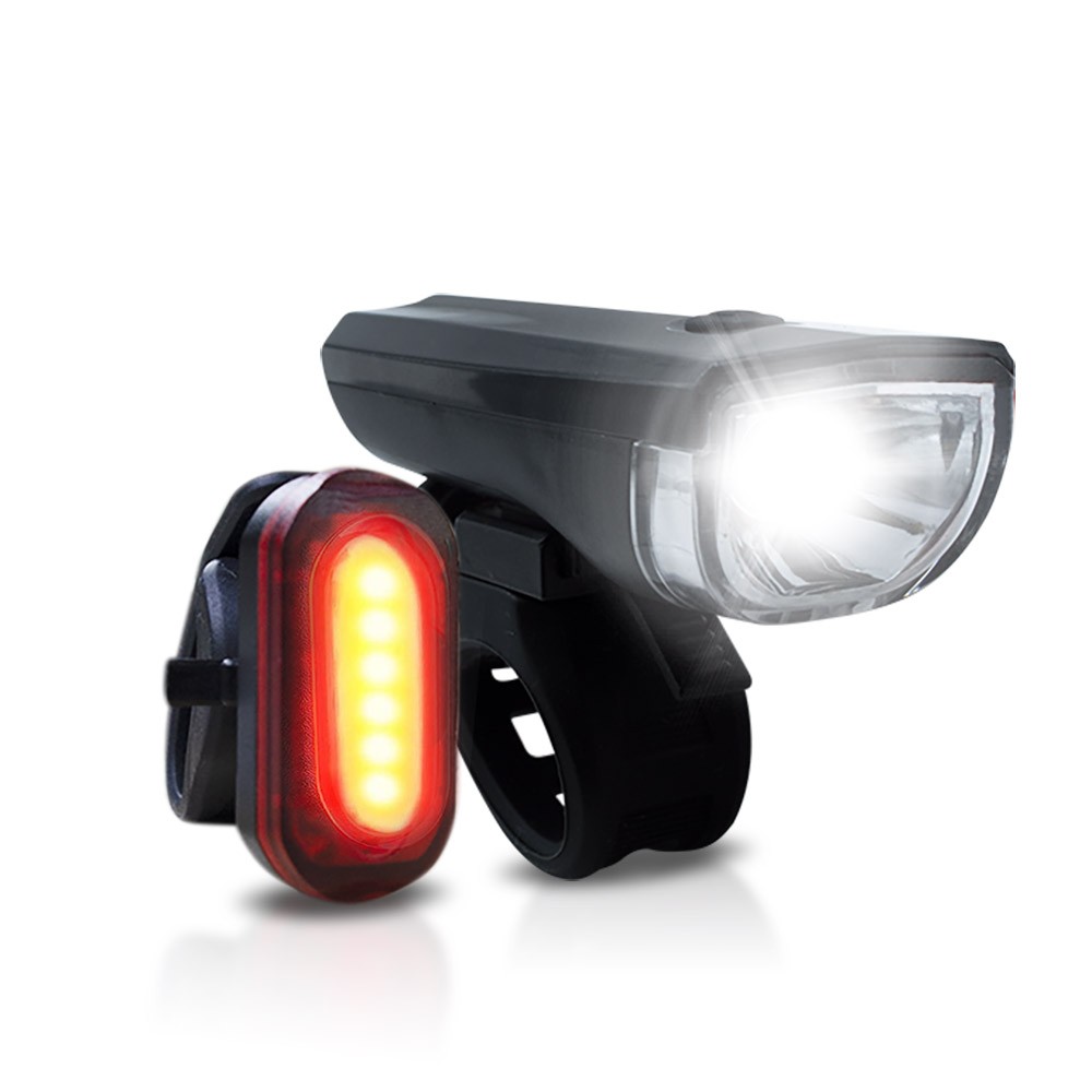 Kit Luci bicicletta LED PDR fanali anteriore e posteriore A14680 universale