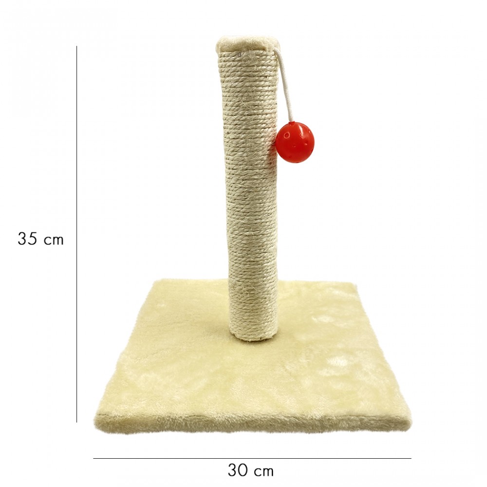 Tiragraffi in sisal e pallina da gioco 30 x 30...