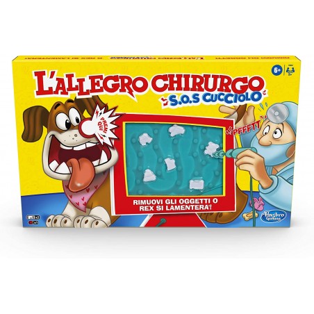 Hasbro Gaming L' Allegro Chirurgo  S.O.S. Cucciolo Gioco con Suoni Divertenti 6+