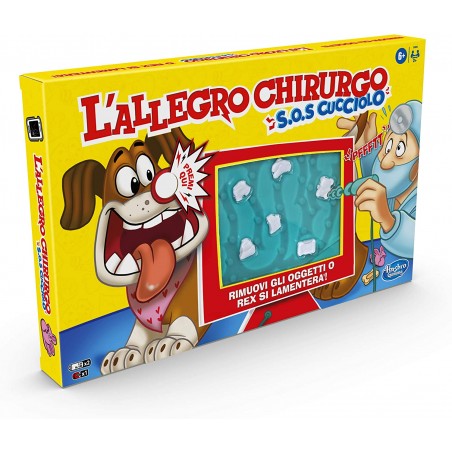 Hasbro Gaming L' Allegro Chirurgo  S.O.S. Cucciolo Gioco con Suoni Divertenti 6+
