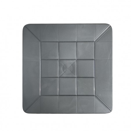 Tavolo Basso MONACO da Giardino ANTRACITE Effetto Rattan in Resina polipropilene