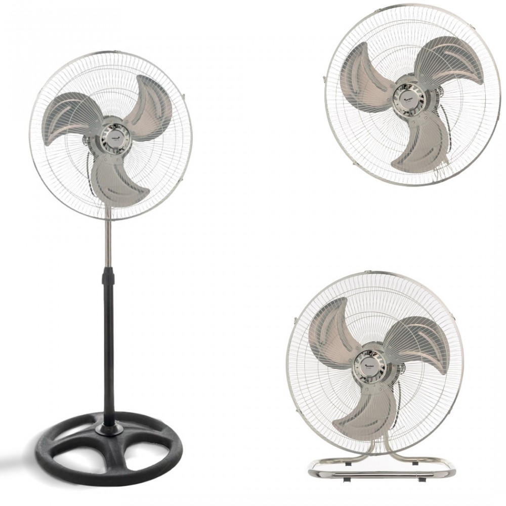 Ventilatore a Piantana 3in1 Jordan V-45A Tavolo Parete 60W 3 Velocità alluminio