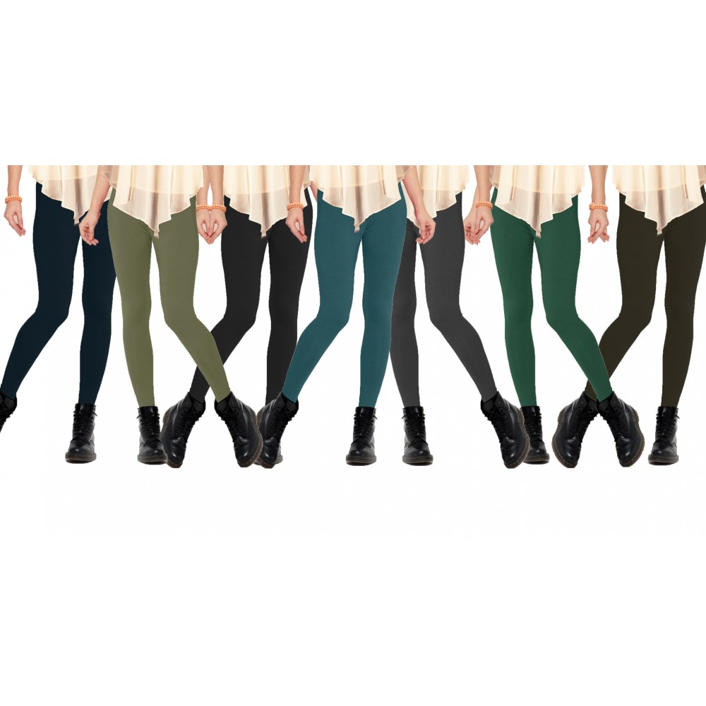 Set 12 leggings in vari colori donna effetto termico interno felpato elasticizzato collant winter fuseaux
