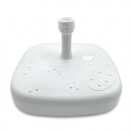 VidaXL Base Per Ombrellone A Ventaglio 4 Pezzi – Supporto Portatile Riempibile Con Sabbia O Acqua, Stabile E Resistente, In Plastica Nera