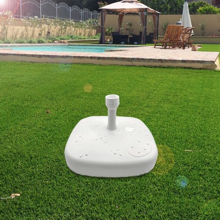 Base per Ombrellone 430927 Plastica Riempibile 18lt Acqua o Sabbia da Giardino