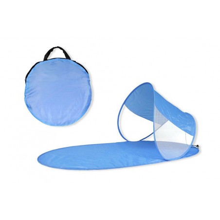 Stuoia da Spiaggia 273747 in Tessuto Impermeabile con Parasole Struttura Pop Up