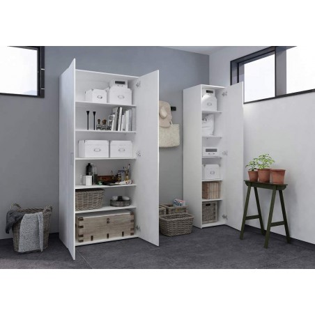 Armadietto 3 Ante e 4 Ripiani portascope 240824 Mobile Multiuso MDF 109x37x180cm
