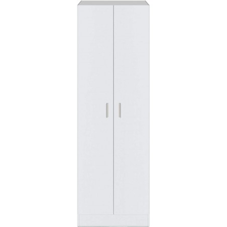 Armadietto Multiuso A Colonna 7146O con 2 Ante e 7 Ripiani Bianco 59x37x180cm